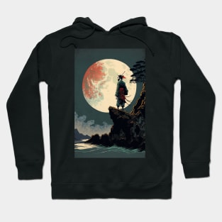 Samurai in the Moonlight Hoodie